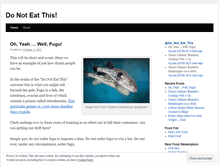Tablet Screenshot of donoteatthis.com